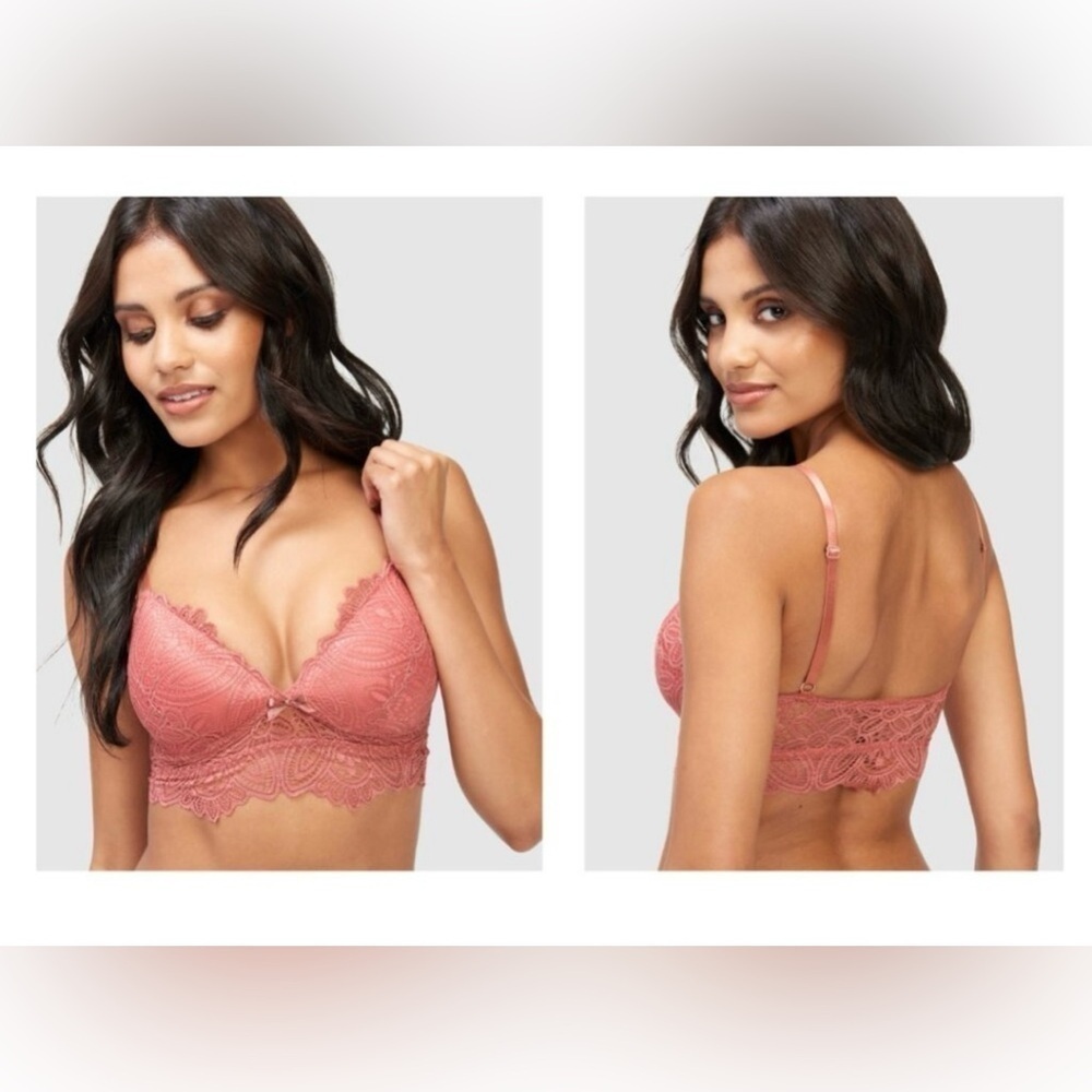 NWT Frederick's of Hollywood Finely Padded Bralette Duce Pink